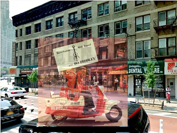 Bo Diddley 368 Livingston Street at Flatbush Avenue, Brooklyn, N.Y.