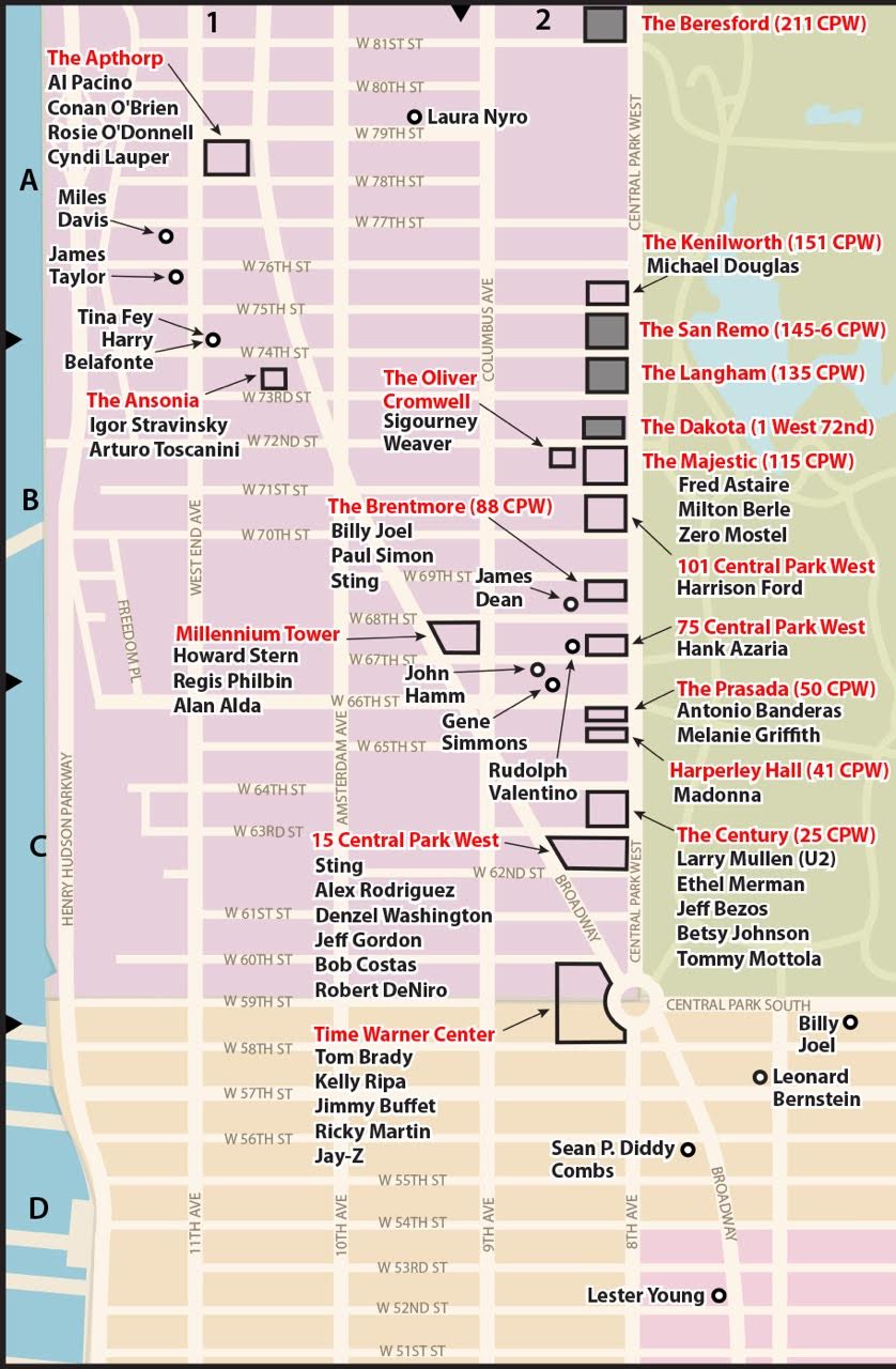 The Pop Culture Lover's Guide to New York City Celebrity Residences